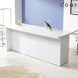 [단독특가]도아르 인조대리석 아일랜드식탁 홈바 테이블 수납식탁 조리대