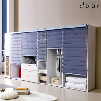 도아르 시스템 블라인드 드레스룸 옷장 시스템장