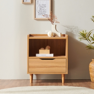 [소티디자인] 브리즈 선반 수납 2단 협탁