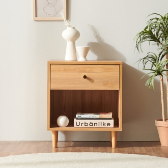 [소티디자인] 심플 수납 2단 협탁