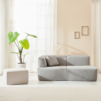 [단독특가] 동서가구 미니멀 아쿠아텍스 2인 3인 소파 4종 모음 (+스툴선택)