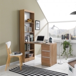 동서가구 클레어 1200 모던 H형책상 책장 세트(높은책장형)