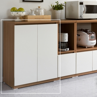 동서가구 레이젤 클래식 다용도 양문형 주방수납장