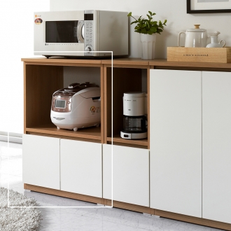 동서가구 레이젤 클래식 아카시아콤비 렌지수납장