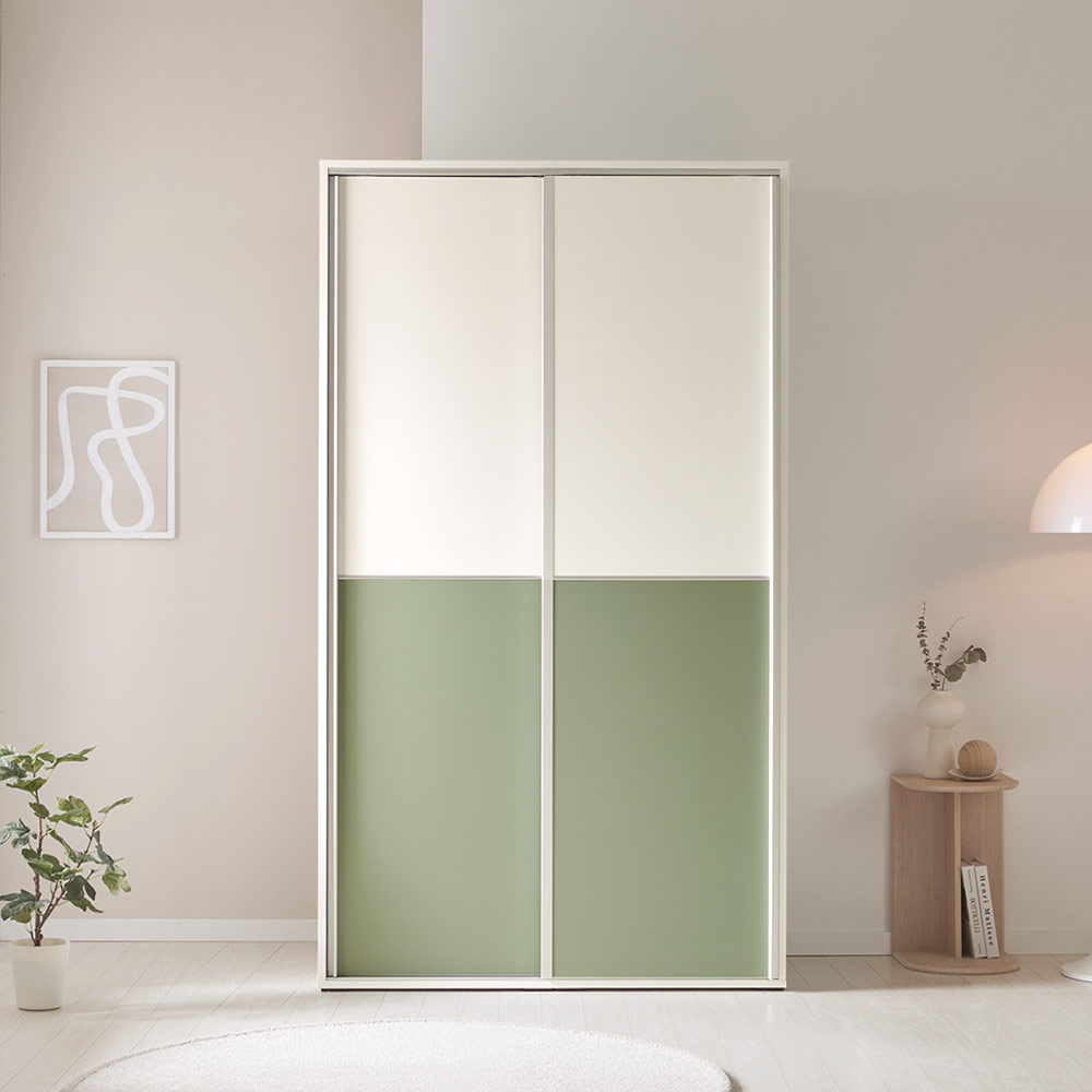 [코코미]마이룸 1100 E0등급 키큰 자동댐퍼 슬라이딩 옷장 비스포크 전신거을 미닫이장 (내부구성 포함)