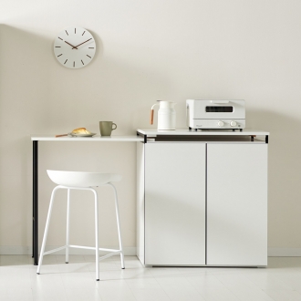 파로마 스윗 확장형 아일랜드식탁 주방수납장 홈바테이블