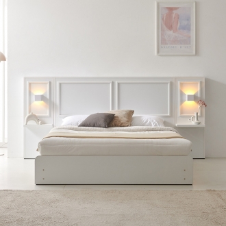 [지정배송서비스] 프린홈 웨인스 리노서랍 침대 SS/Q/K (매트선택)