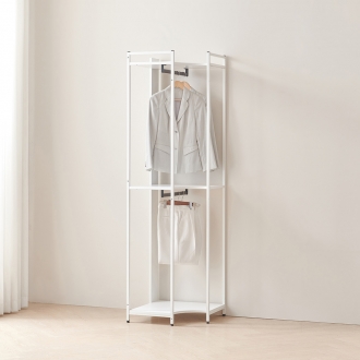 동서가구 시몬 LPM 철제 드레스룸 600 시스템 행거 코너장 3colors