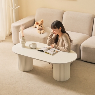 혜택가 99,000원 / 제이픽스 쉬크 템바보드 좌식 소파 테이블 1200x600 A-type