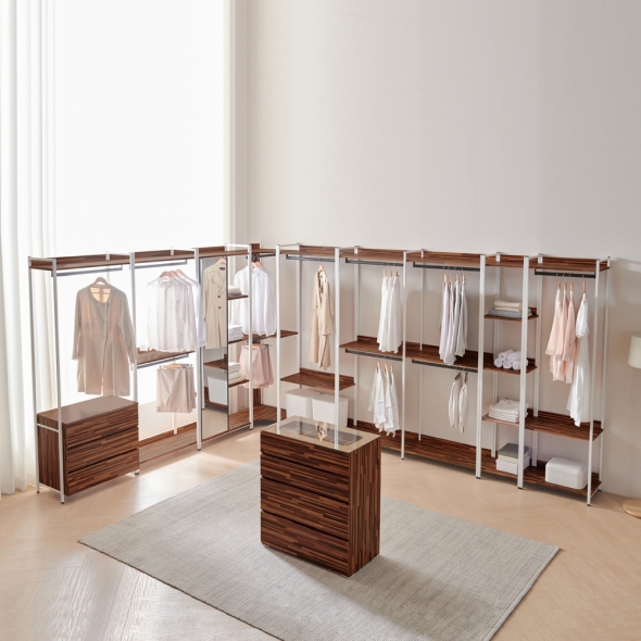 [단독특가]동서가구 시몬 LPM 철제 드레스룸 시스템 행거 모듈 옷장 서랍장 14종 3colors