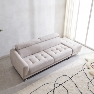 [창립기념이벤트] 시월구일 알리아 아쿠아텍스 헤드레스트 3인용 소파+스툴 무료