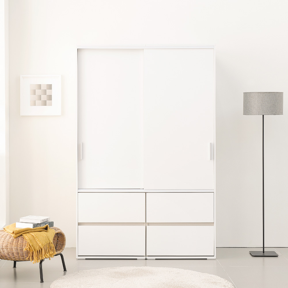 동서가구 큐브 1200 일반옷장 서랍형