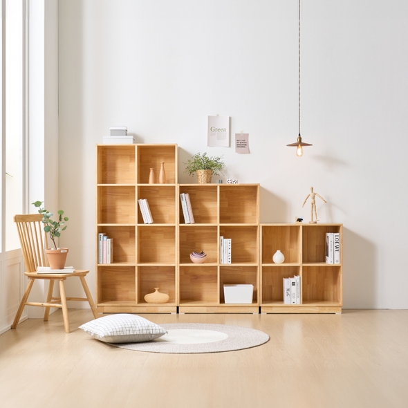 [단독특가] 동서가구 토프 E0 고무나무 원목 교구장 책장 15종 모음