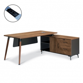 [퍼니럭스리빙] 에디션 모던중역 507 사이드 책상세트 - 우형