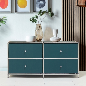 도아르 미드센츄리 모듈 거실장 티비다이 낮은 1200