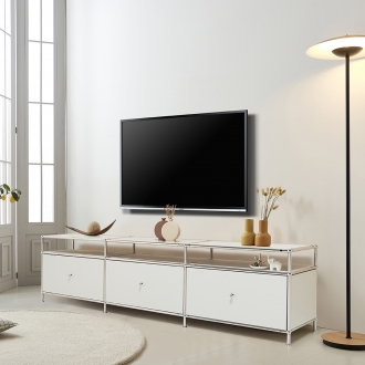 도아르 미드센츄리 모듈 거실장 TV 다이 서랍장 2100