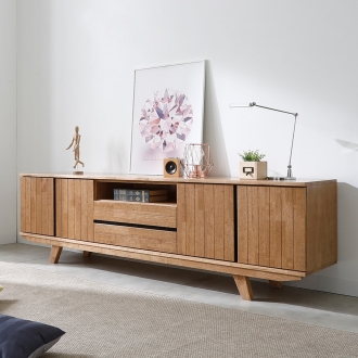 퍼니홈 아모르 2000 티비 다이 원목 높은 tv 거실장 도토리