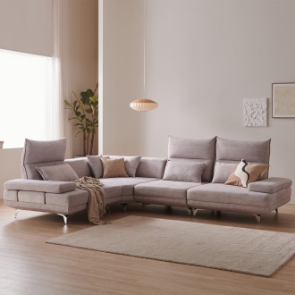 [위클리픽][바우미스트]루나 6인용 조야 패브릭 이지클린 아쿠아텍스 모듈 스윙 소파 코너형