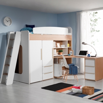 동서가구 디이케아 사다리 벙커침대 H형책상 옷장2세트