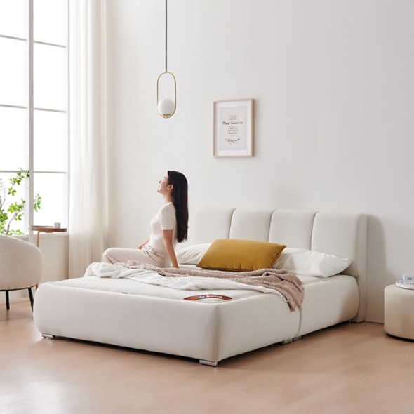 [단독특가] 동서가구 클로드 아쿠아패브릭 황토볼 흙침대 SS / Q 모음