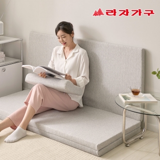 라자가구 스테이 오가닉 고분자 에어코일 단단한 3단 접이식 침대 매트리스 토퍼 50mm