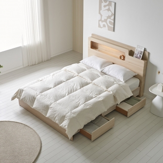 프린홈 모에 LED 일반서랍 침대 SS/Q (매트선택)