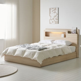 프린홈 모에 LED 리노 평상 침대 SS/Q (매트선택)