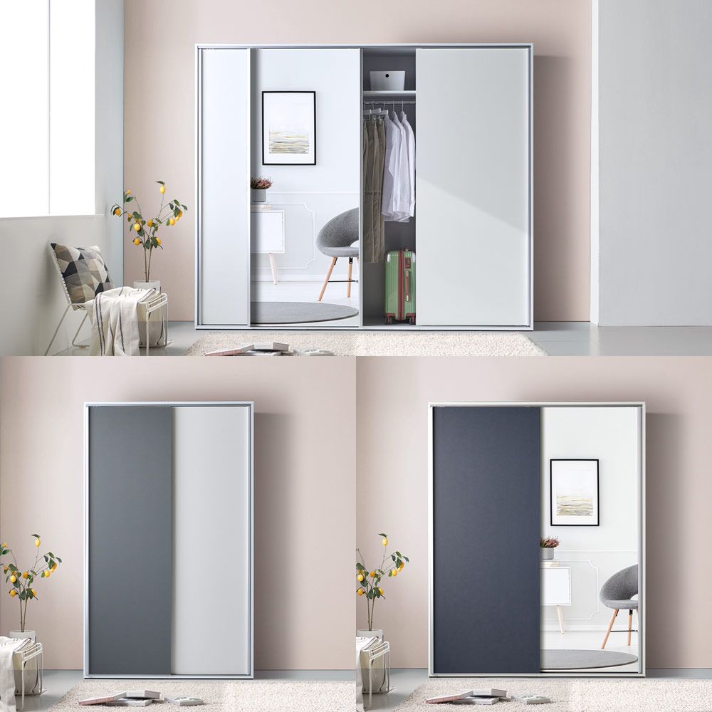 [코코미] 카라 E0등급 1100 1200 1400 1600 1800 2400 자동댐핑 전신거울 슬라이딩옷장