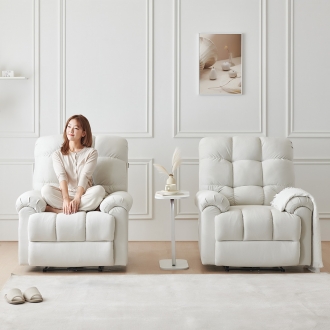 ★이노센트x동서가구★ 구름 전동 1인용 리클라이너소파 네일샵의자 i104262