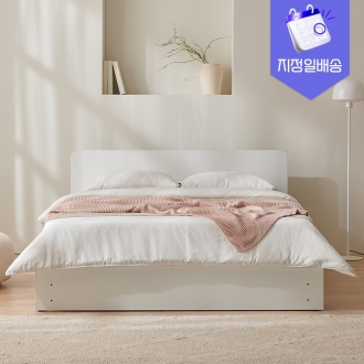 프린홈 밀리 리노서랍 침대프레임 SS/Q+방수커버 (매트선택)