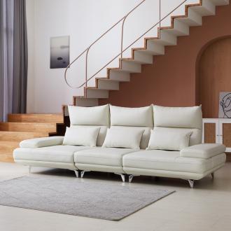 [단독특가][바우미스트]루나 실리콘 가죽 레더 모듈 스윙 4인용 소파 2colors