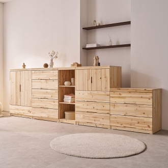 [단독특가] 동서가구 리사 삼나무 원목 수납장 7종 모음