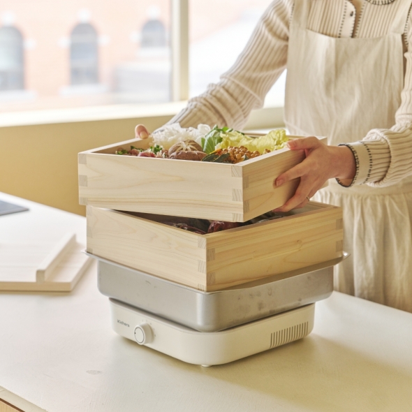 [단독특가] 동서가구 다찜 편백나무찜기 2단 세트