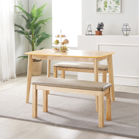 [단독특가] 동서가구 바닐라 4인 식탁세트 의자/벤치형 모음