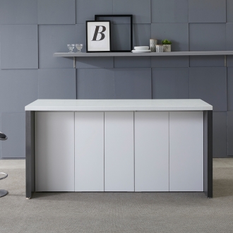 [퍼니럭스리빙] 젠트 인조대리석 아일랜드식탁 홈바 1800 D타입 - 6컬러