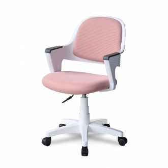 [퍼니럭스리빙] 테스 메시 회전 컴퓨터 책상의자 - 핑크