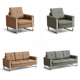 [퍼니럭스리빙] 셀레네 인조가죽 레자소파 - 2타입 2컬러