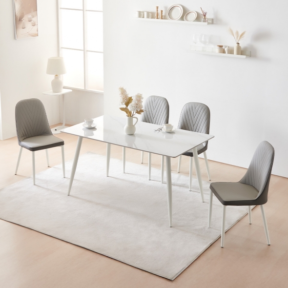 [단독특가]동서가구 델리 A형 세라믹 2인 4인 6인용 식탁세트 4종