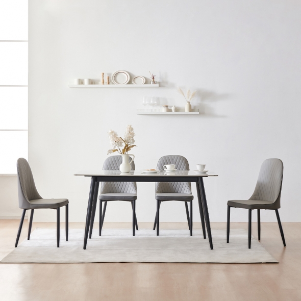 [단독특가]동서가구 델리 A형 세라믹 2인 4인 6인용 식탁세트 4종