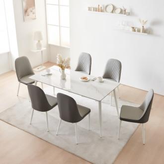 [위클리딜] 동서가구 델리 A형 세라믹 1600 6인용 식탁세트 4size