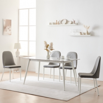 동서가구 델리 A형 세라믹 1400 4인용 식탁세트