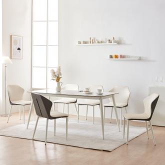 [위클리딜] 동서가구 델리 C형 세라믹 1600 6인용 식탁세트 4size