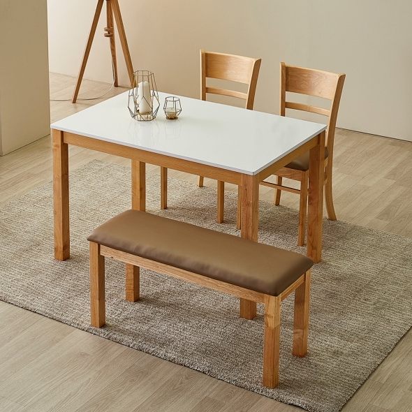 [단독특가]동서가구 캐빈 2, 4인용 하이그로시 식탁세트