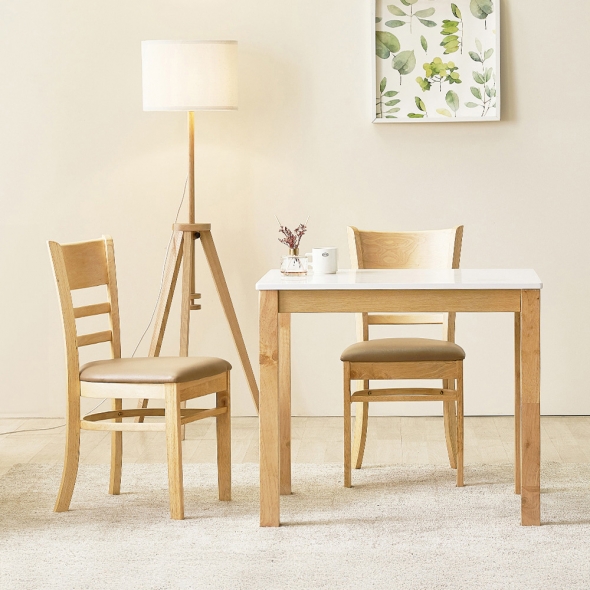 [단독특가]동서가구 캐빈 2, 4인용 하이그로시 식탁세트