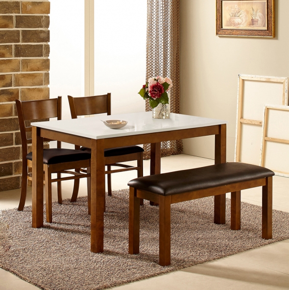 [단독특가]동서가구 캐빈 2, 4인용 하이그로시 식탁세트