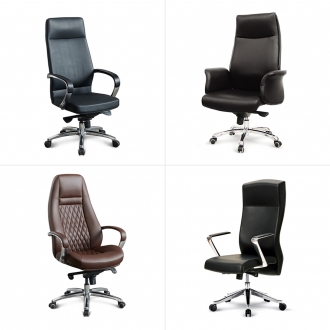 [퍼니럭스리빙] 고급 중역 가죽 책상의자 모음 -16 택 1