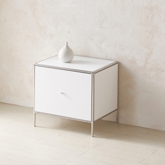 낮은 침실 미드센츄리 모듈 서랍 침대 옆 협탁 테이블