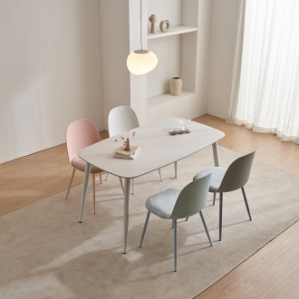 [MD PICK] 바오트 레테 4인 세라믹 식탁 PP의자 SET