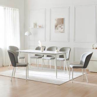 [위클리딜] 동서가구 델리 B형 세라믹 1600 6인용 식탁세트 4size