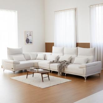 [위클리픽][바우미스트]릴리 코모도 패브릭 모듈 8인용 팔걸이수납 코너형 소파